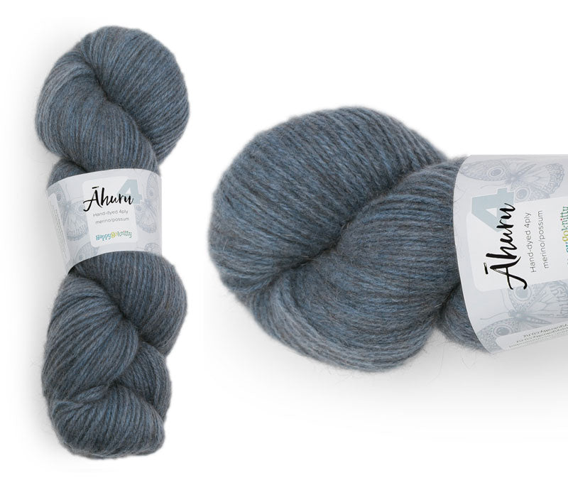 Coffee. Available in 4ply and 8ply. A wonderful yarn spun here in NZ – merino blended with possum. It's a very soft yarn with a stunning halo. Wollenspun. Beautiful for stranded and fair isle knitting. Suitable for garments, hats, scarves, mittens, and big, cosy shawls.