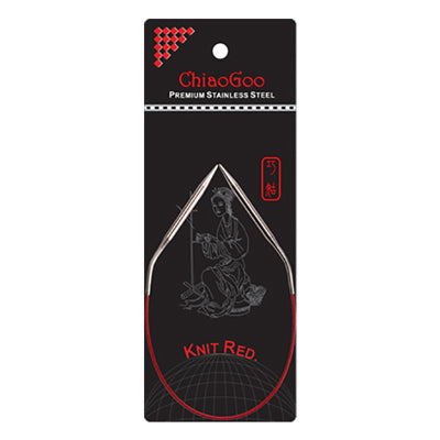 ChiaoGoo Knit RED Rundstricknadeln 30 cm