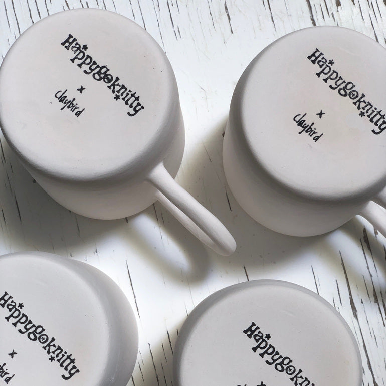 Hand made tea mugs by Claybird Ceramics