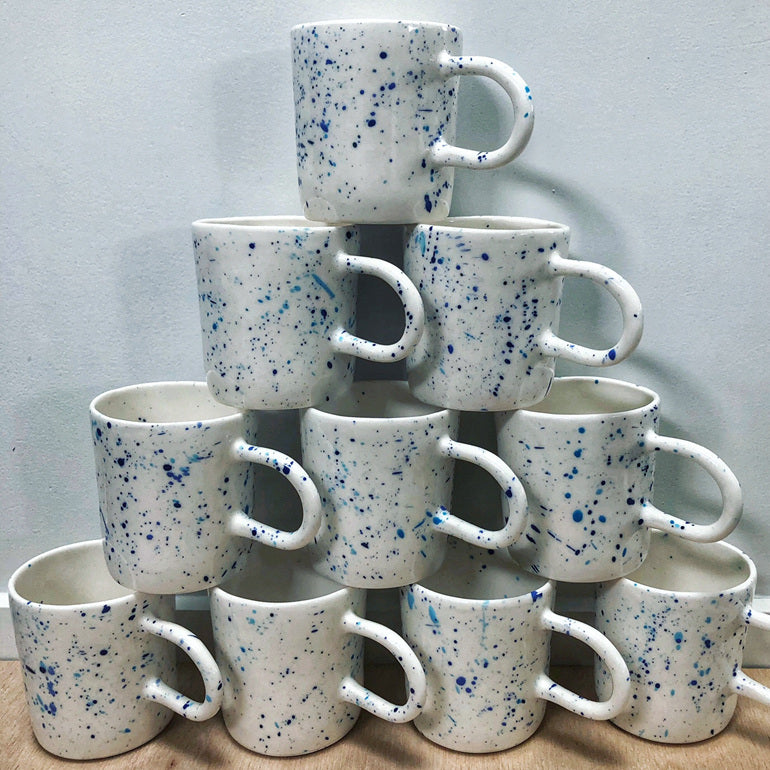 Hand made tea mugs by Claybird Ceramics