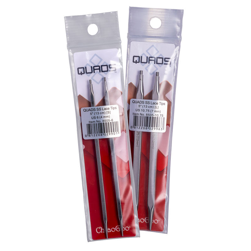 ChiaoGoo QUADS Stainless Steel Tips 13 cm