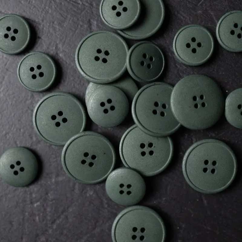 Hemp Button – 15mm or 20mm, 10 colours