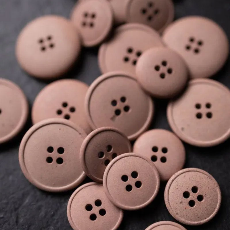Hemp Button – 15mm or 20mm, 10 colours