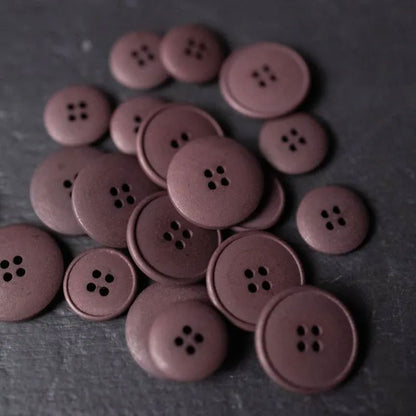 Hemp Button – 15mm or 20mm, 10 colours