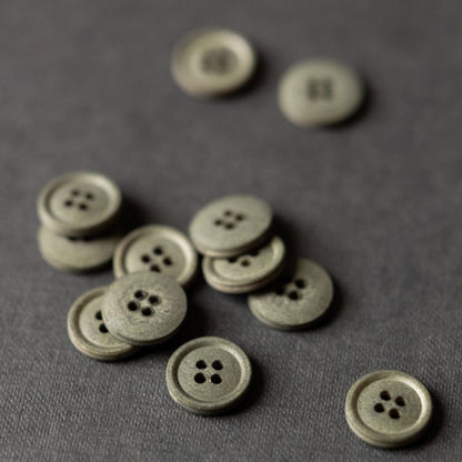 Cotton Button - 15mm, 10 colours