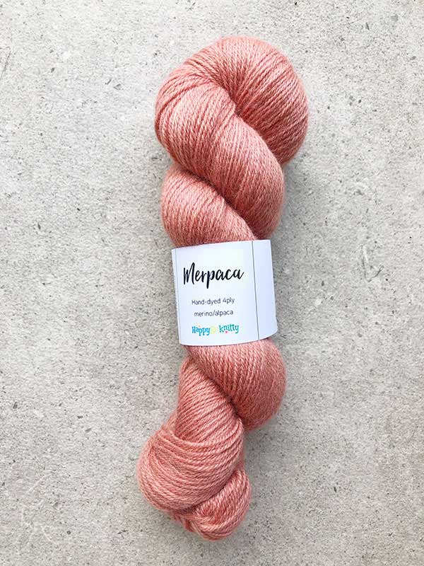 Hand-dyed yarn, 80% merino / 20% alpaca. Colourway: Cayenne. Available in 4ply and 8ply. A wonderful artisan yarn spun here in NZ - merino blended with alpaca. Worsted spun. Beautiful for stranded and fair isle knitting. Suitable for garments, hats, scarves, mittens, and big, cosy shawls. 