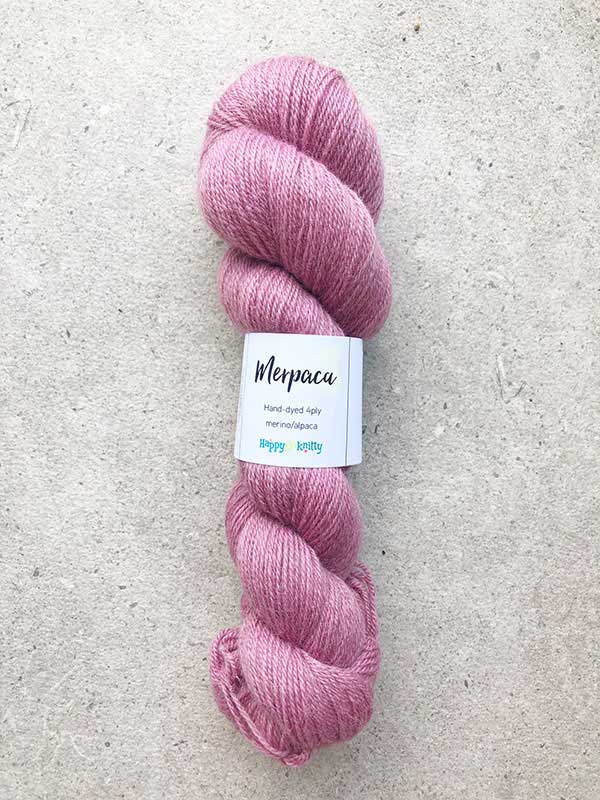 Hand-dyed yarn, 80% merino / 20% alpaca. Colourway: Magnolia Tree. Available in 4ply and 8ply. A wonderful artisan yarn spun here in NZ - merino blended with alpaca. Worsted spun. Beautiful for stranded and fair isle knitting. Suitable for garments, hats, scarves, mittens, and big, cosy shawls.