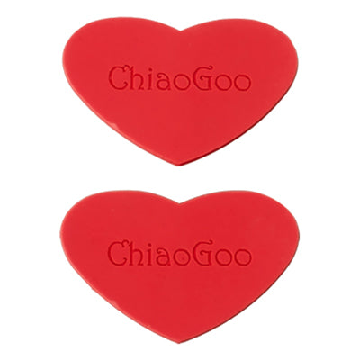 Help secure your interchangeable tip to cable connection by using these heart-shaped, rubber grippers. Take the extra grippy backside and wrap the gripper around the tip. Use it with the tightening key to help get a good grip and tighten the screw connection. Shop at Happy-go-knitty!