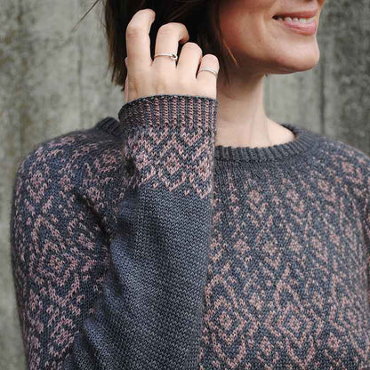 Happy-go-knitty Yarn Kit for Aquilegia, designed by Rachel Illsley/Unwind Knitwear