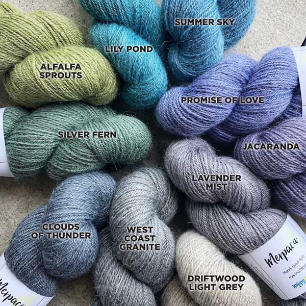 Happy-go-knitty Merpaca yarn colours.